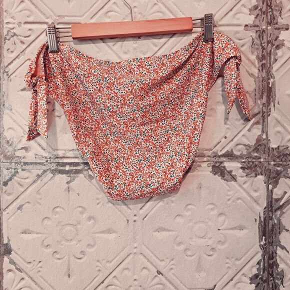 J. Crew Sunset Pink Liberty Fabric Bikini Bottom Fresh Floral Feminine 3X NWT - Picture 3 of 11